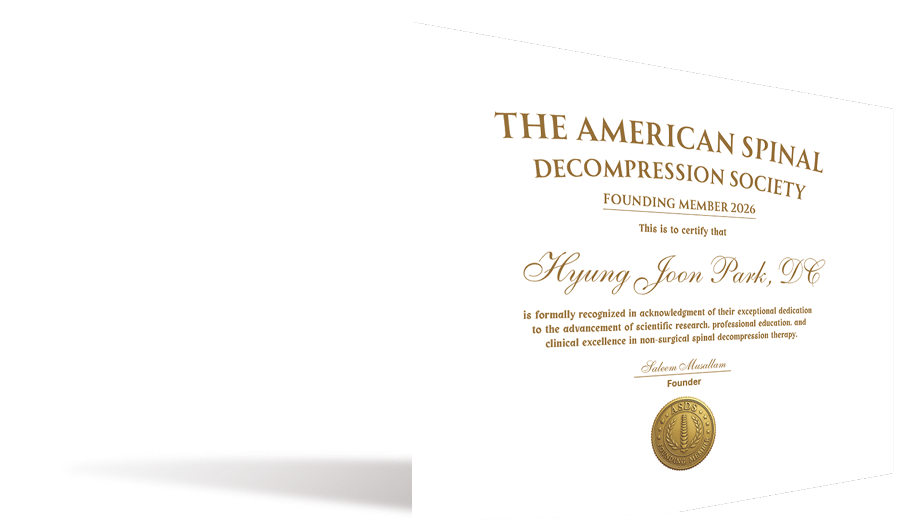 The American Spinal Decompression Society Founding Member. 2026